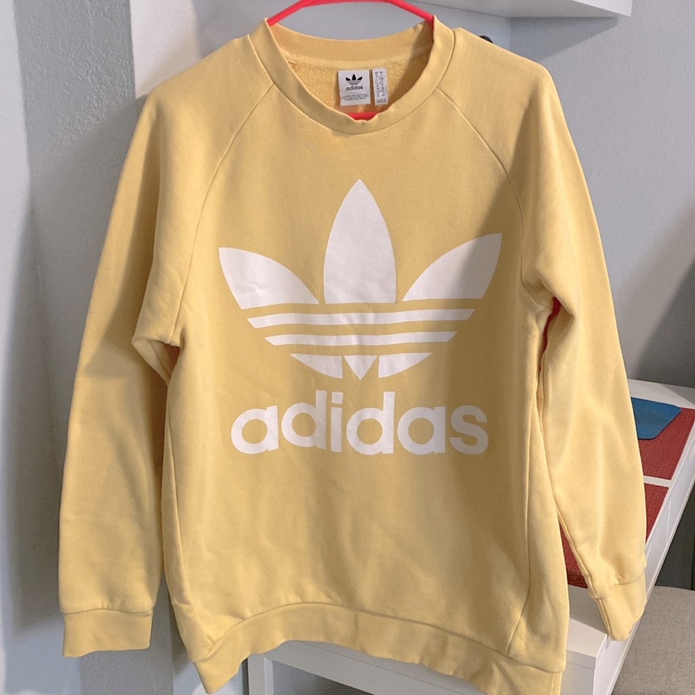 Adidas yellow sweatshirt